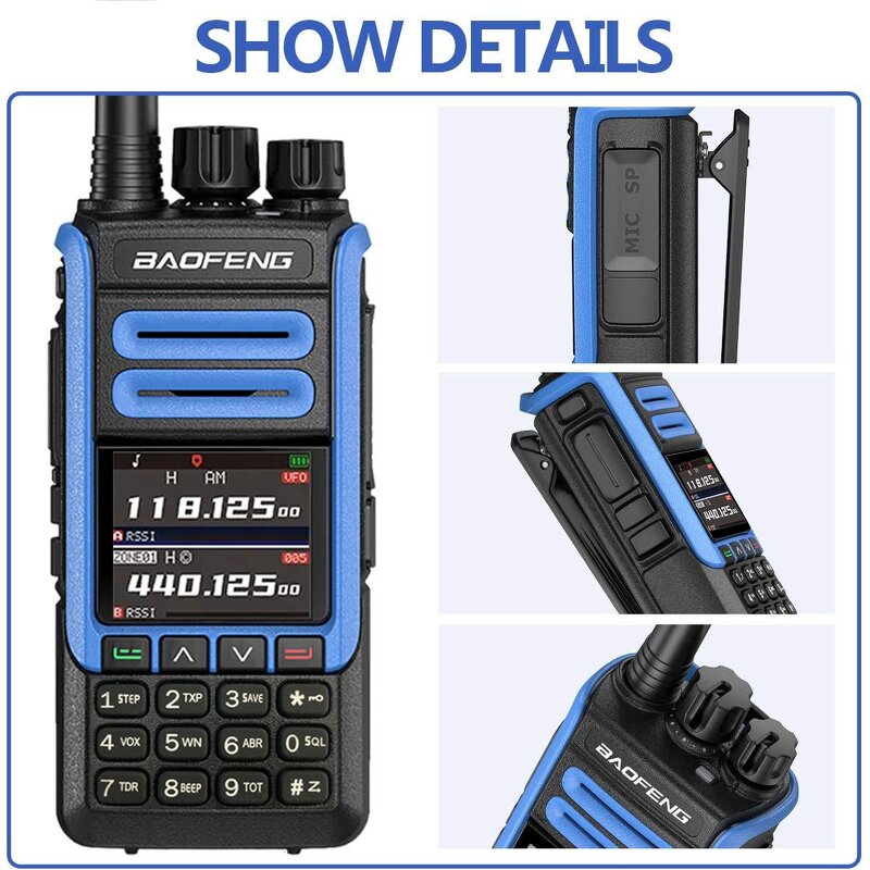 Tri Band Walkie Talkie Manufacturer - Tri Band 5W Baofeng BF-1802 999Channel