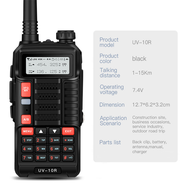 High-Power Handheld Walkie-Talkie Supplier - Baofeng UV-10R 10W GMRS