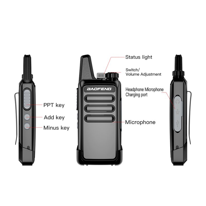 Portable Walkie-Talkie Set Supplier - 6PCS Baofeng BF-888SPLUS High-Power