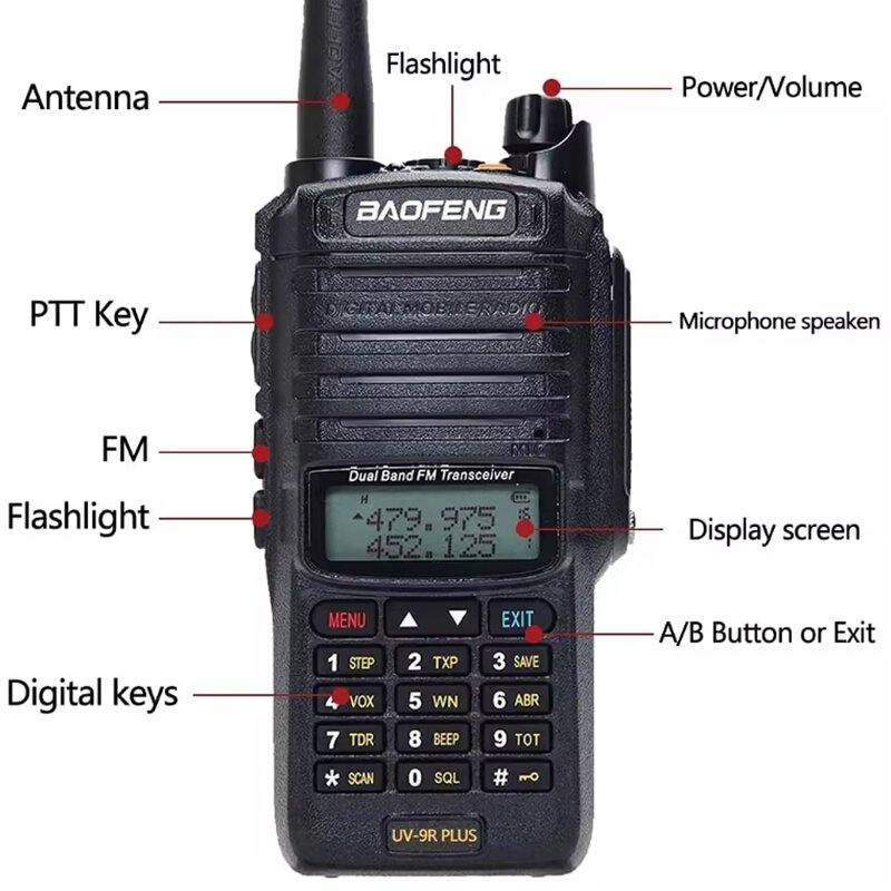 High-Power Walkie Talkie Manufacturer - Baofeng UV-9R Plus 8W Dual Band