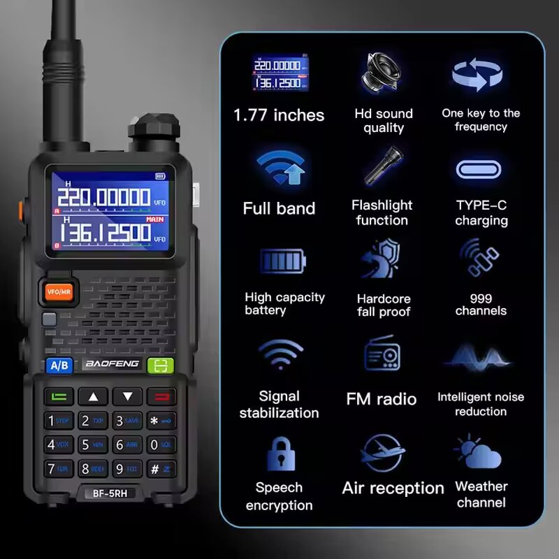 Handheld Walkie Talkie Supplier - Baofeng BF-5RH 10W 10km Analog
