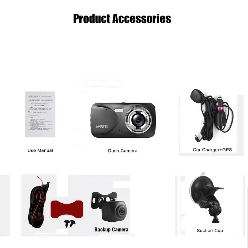 Dash Cam Supplier - Factory Price 1080P Front Rear 2k Resolution