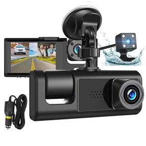 Dashcam Manufacturer - Car Black Box 3 Lens 1080P Full HD Wifi