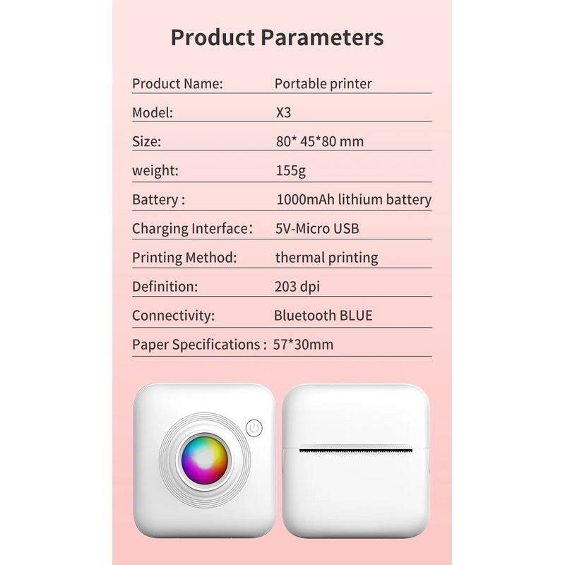 Children's Camera Manufacturer - X3 Instant Print Camera Photo Video
