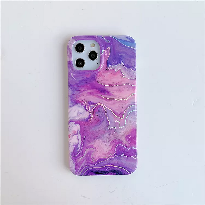 Mobile Phone Case Supplier - Fashion Laser Marble IMD TPU Full Cover