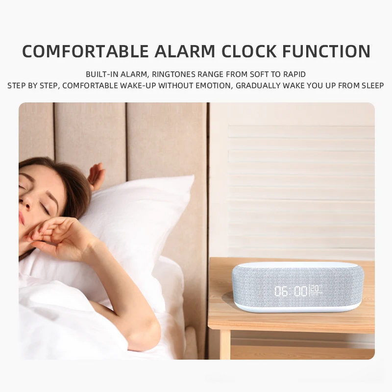 Smart Speaker Manufacturer - Multifunction 6 in 1 BT Wake up Clock RGB