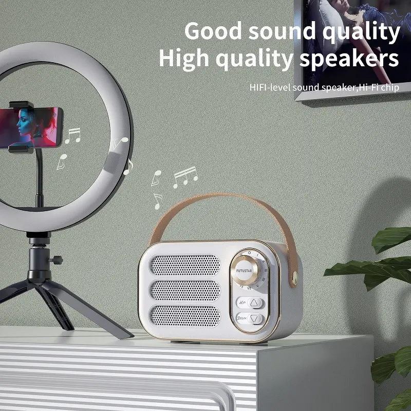 BT Speaker Manufacturer - Retro Fashion Portable Outdoor Mini Subwoofer