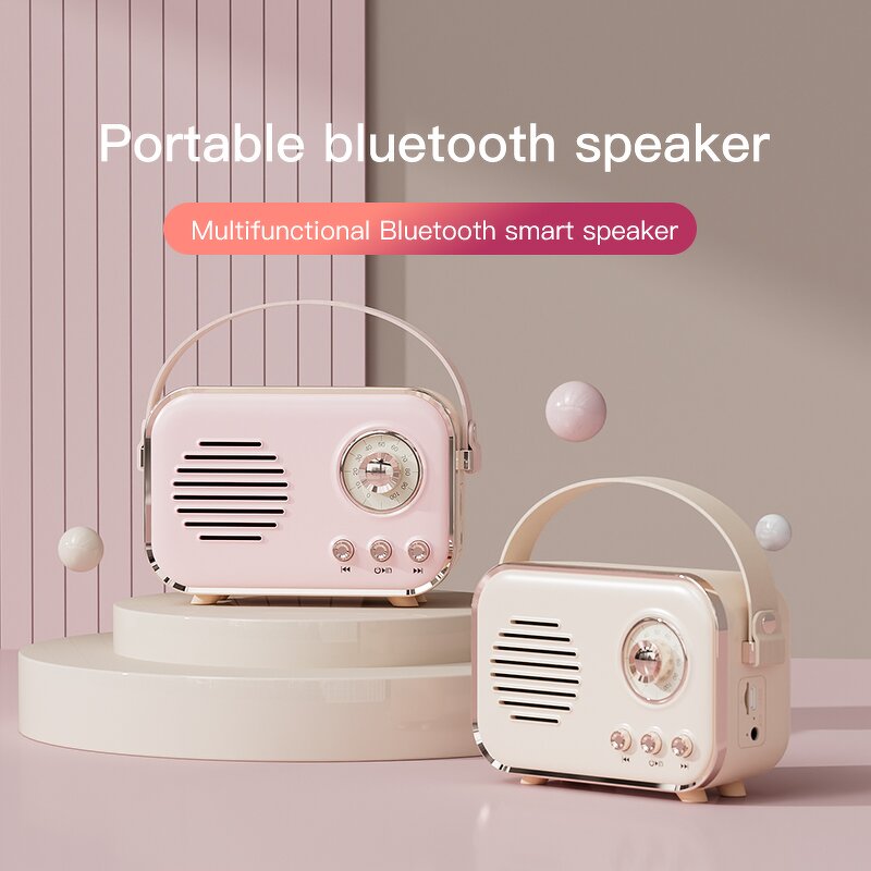 Retro BT Speakers Supplier - New Stereo Bass Hands Portable Gift