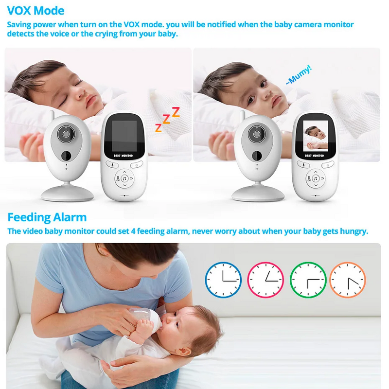 Baby Monitor Supplier - 2 Inch IR Night Vision Intercom Lullabies