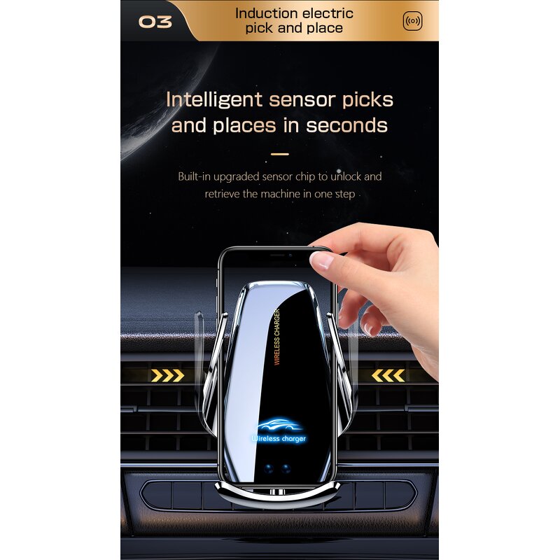 Mobile Phone Holder Factory - Fast Wireless Charger Cellphone Mount