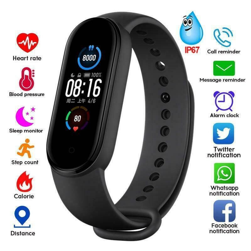 Smart Band Manufacturer - Factory New M5 Fitness Tracker Heart Rate