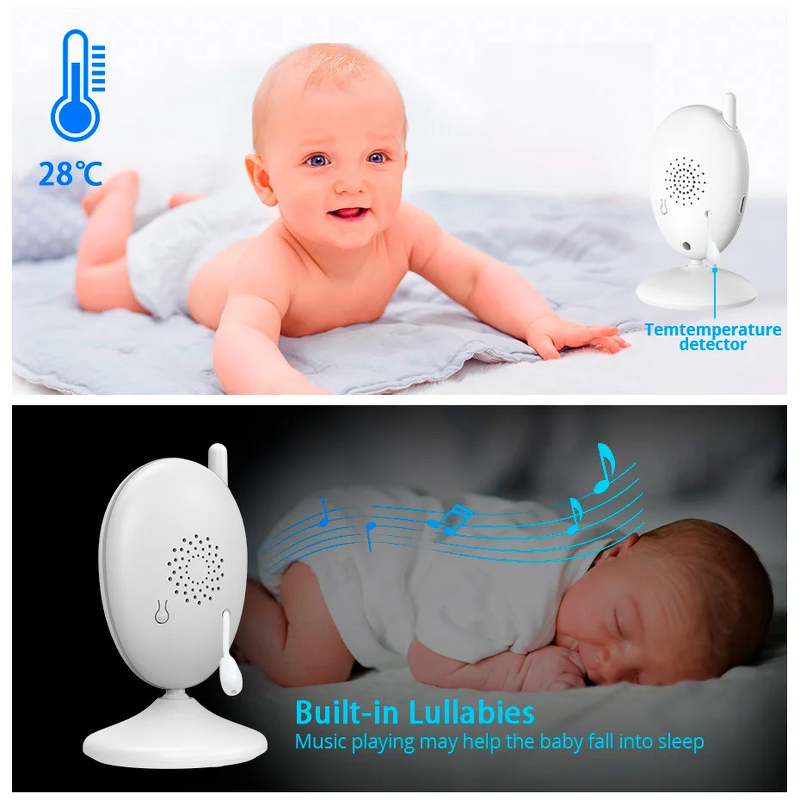 Baby Monitor Supplier - 2 Inch IR Night Vision Intercom Lullabies