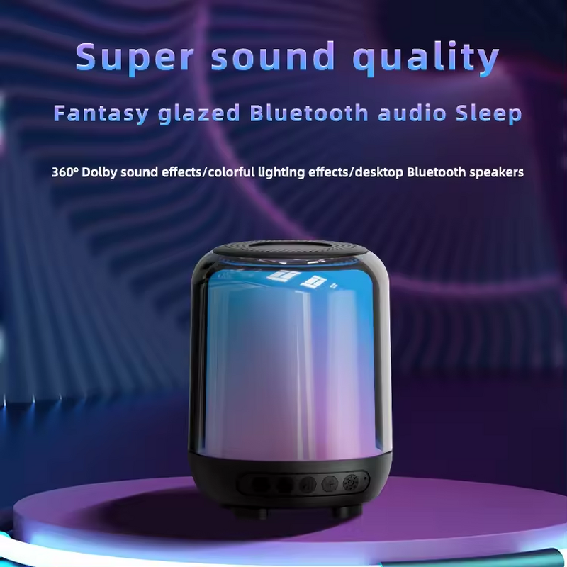 Portable Bluetooth Speaker Supplier - Retro Wireless Colorful Lighting