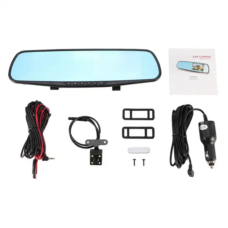 Car DVR Manufacturer - Dual Lens 4.3in Full HD 1080P Mirror Cam