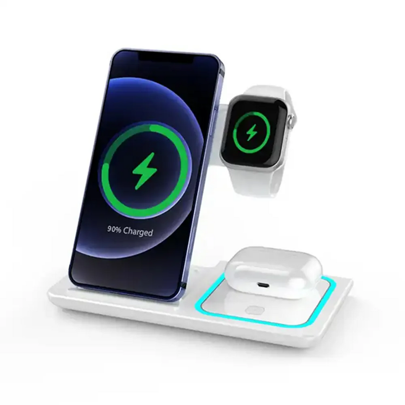 Wireless Charger Factory - 3 in 1 15W Fast Foldable Charging Station