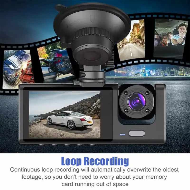Dashcam Manufacturer - Car Black Box 3 Lens 1080P Full HD Wifi