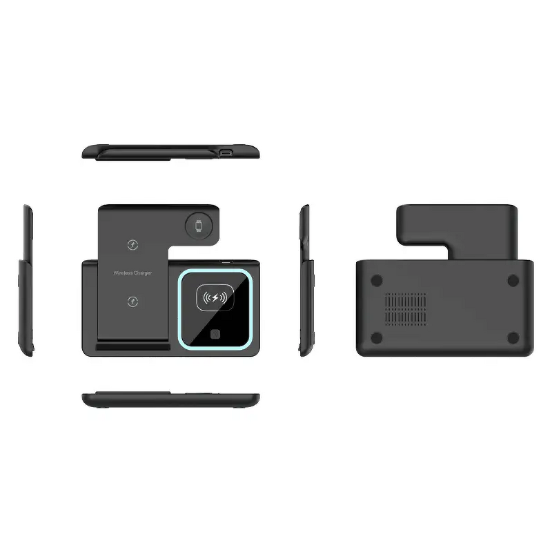 Folding Wireless Charger Manufacturer - Qi 15w Portable 3 in 1 PD Dock
