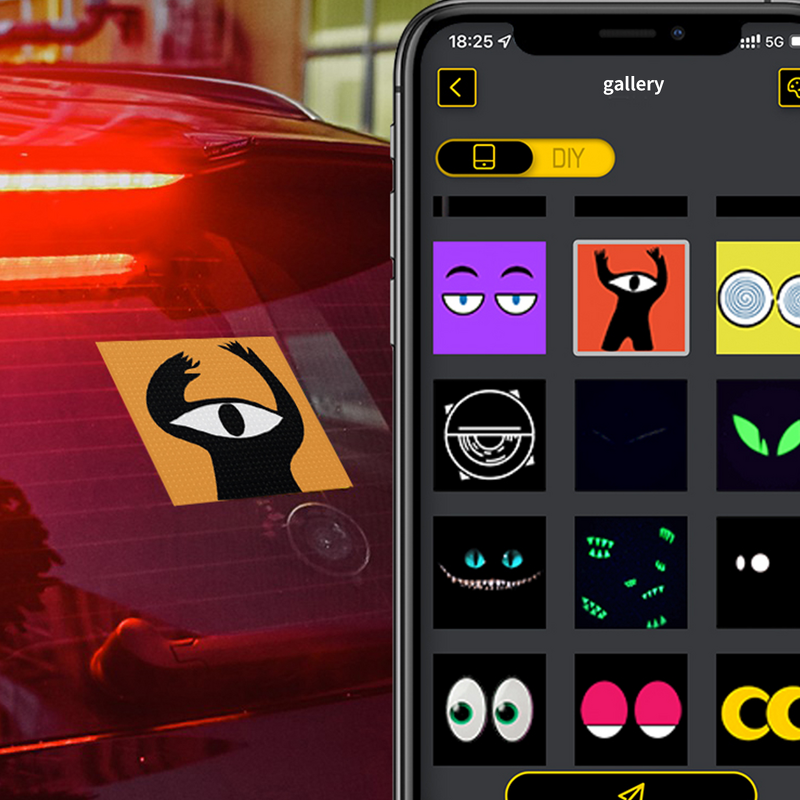 Car LED Display Supplier - Moji Display Screen APP Programmable Rear