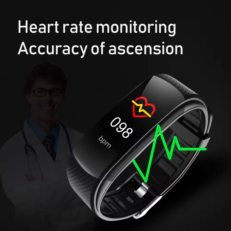 Smart Band Factory - New C5S Waterproof Fitness Tracker Blood Pressure