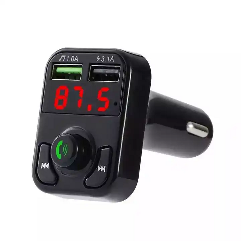 Car Mp3 Player Factory - X8 Dual Usb Adapter BT Fm Hand-free Charger