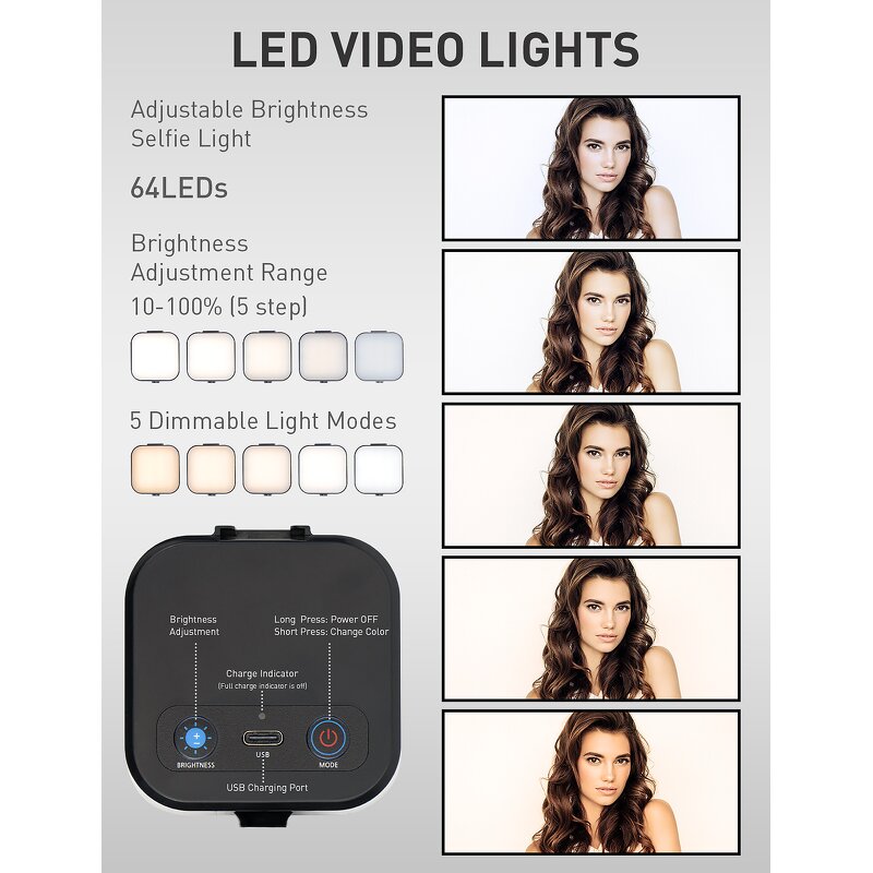 Selfie LED Fill Light Manufacturer - Tg-fx ABS Material Multi-Purpose