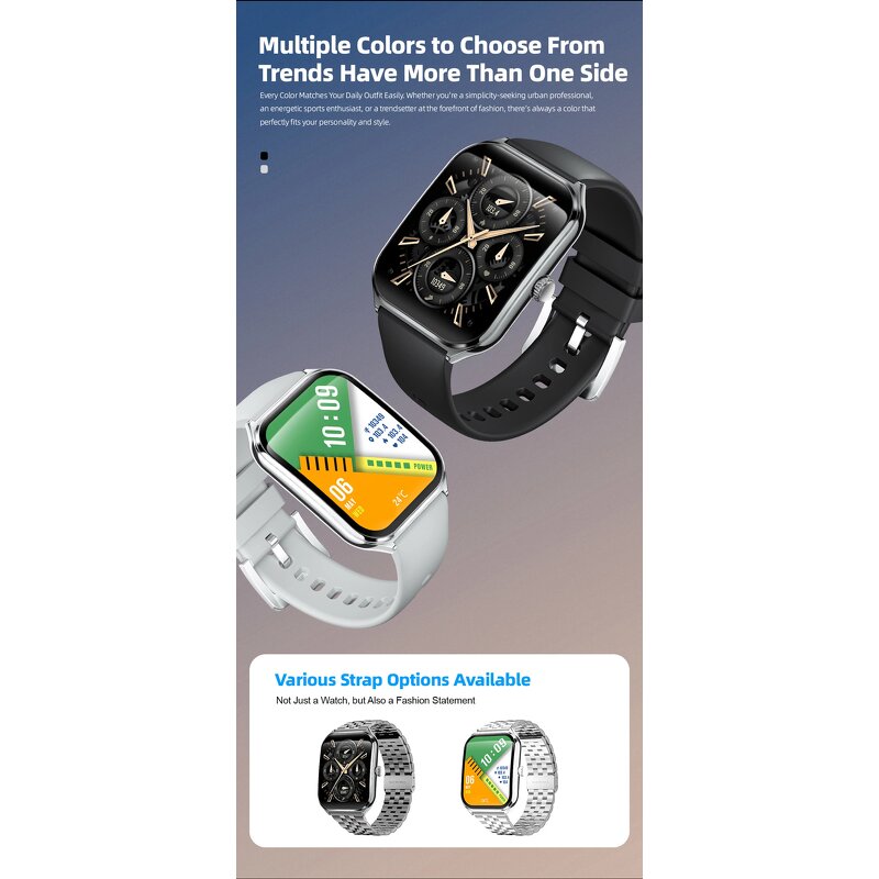 Fashion Smartwatch Manufacturer - Ultra-Slim MT61 TFT Display Fitness