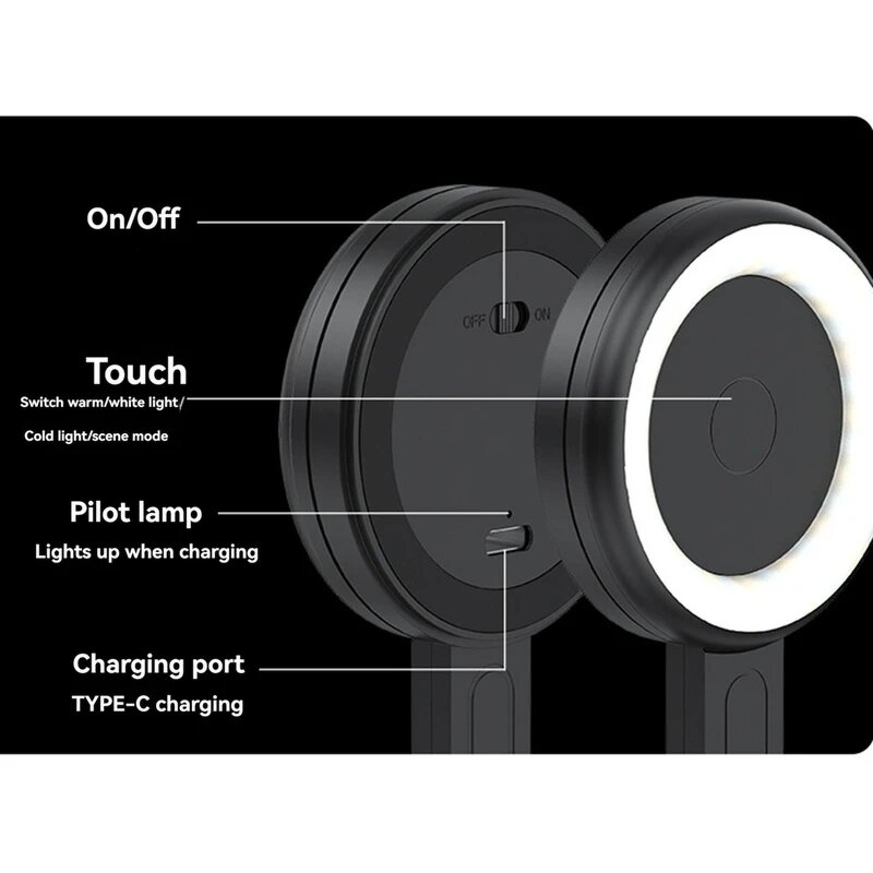 Rechargeable LED Lamp Manufacturer - V19 Mini 3 Modes Magnetic Fill