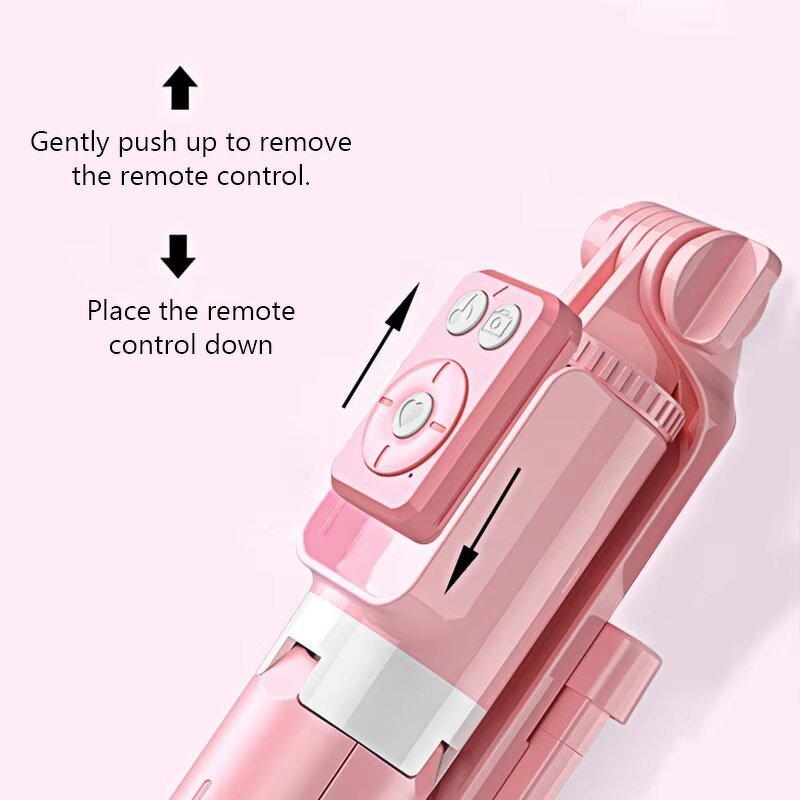 Portable Dual Fill Light Supplier - B12 Wireless Selfie Stick Tripod