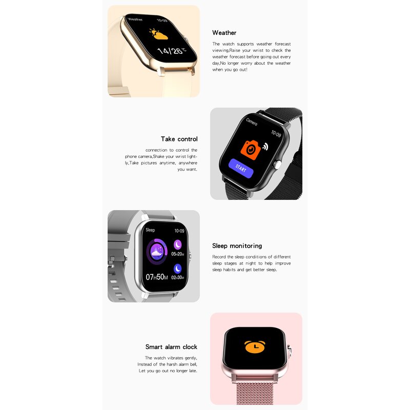 Sport Smart Watch Supplier - 2021 Gt20 1.69 Inch Big Square TFT