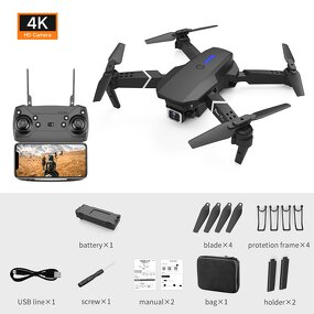 WIFI FPV Drone Supplier - New E88 Foldable HD 4K Camera Wide Angle
