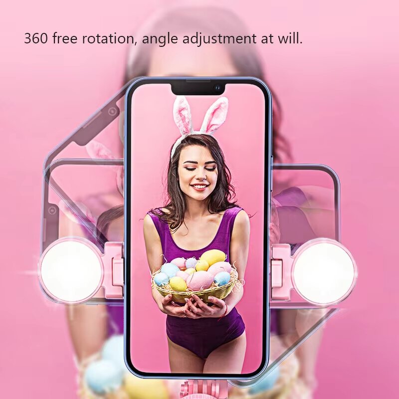 Portable Dual Fill Light Supplier - B12 Wireless Selfie Stick Tripod