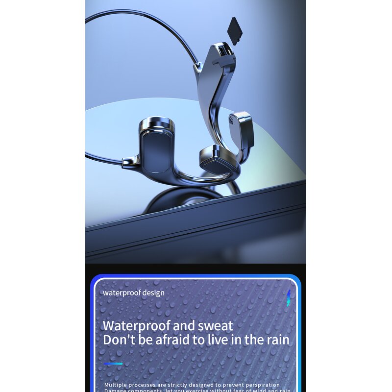 Bone Conduction Earphones Manufacturer - VG09 Wireless Stereo LED