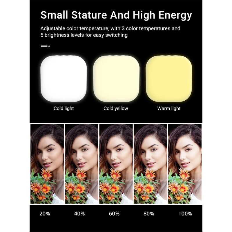 Portable Pocket Light Supplier - F622 Mini Magnetic for Makeup Vlog