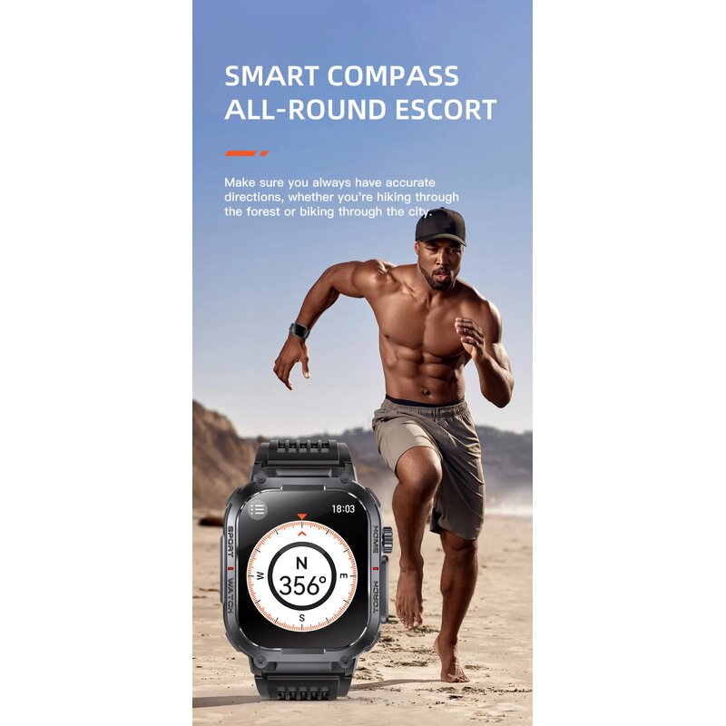 Men's Smartwatch Supplier - S320b with Lighting Function Compass