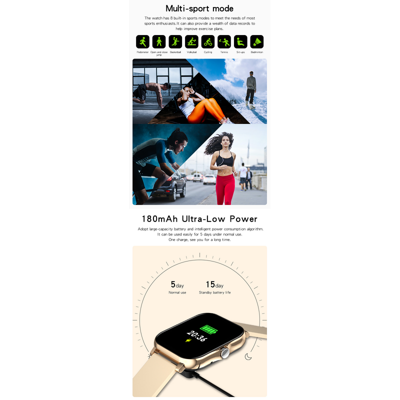 Smart Watch Manufacturer - GT20 Men Women BT Call 1.69 Inch Big