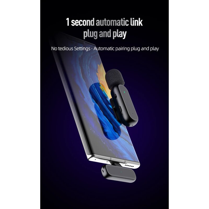 Wireless Lavalier Microphone Manufacturer - Original K61 2.4G Noise