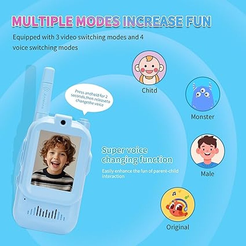 Kids Walkie Talkie Manufacturer - 2 Inch Video Cool Voice Effects Pmr446