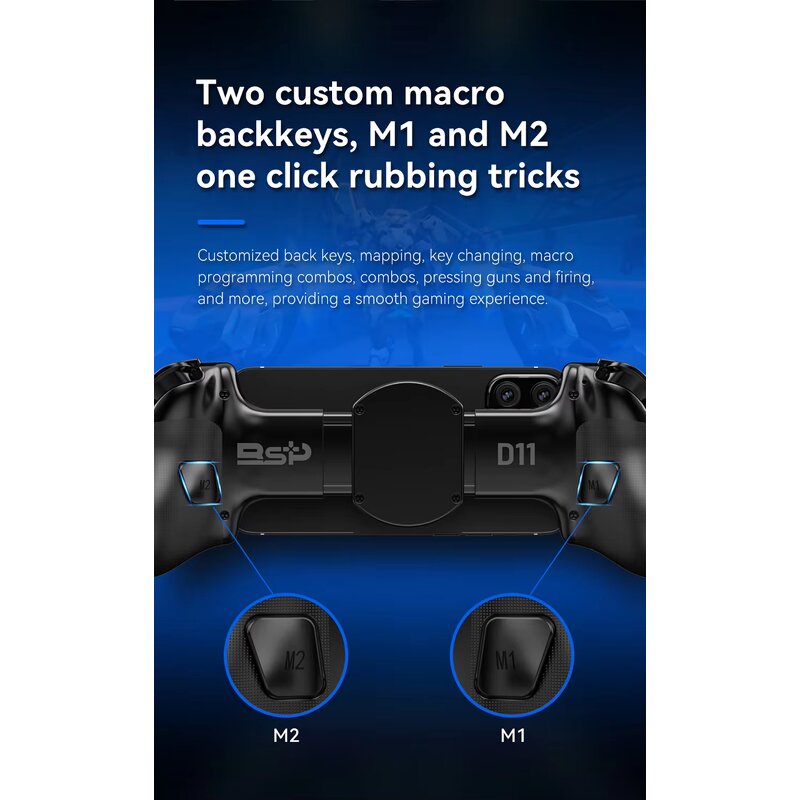 Wireless Gaming Controller Manufacturer - D11 BT Mobile with RGB Light