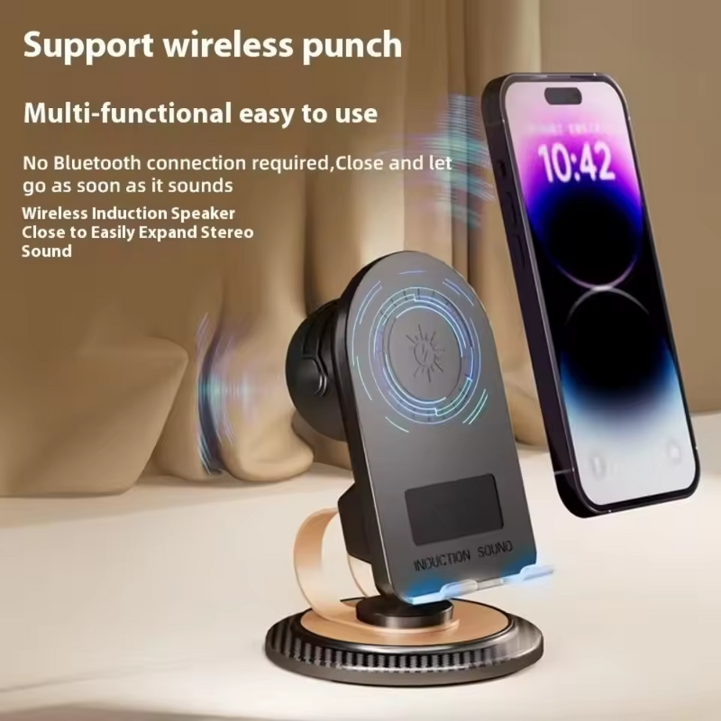 3 in 1 Induction Speaker Supplier - Mobile Holder Multi-function 360