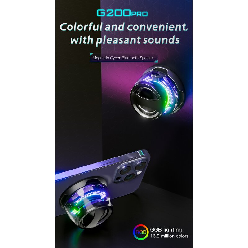 Portable Bluetooth Speaker Manufacturer - G200pro with RGB Lighting