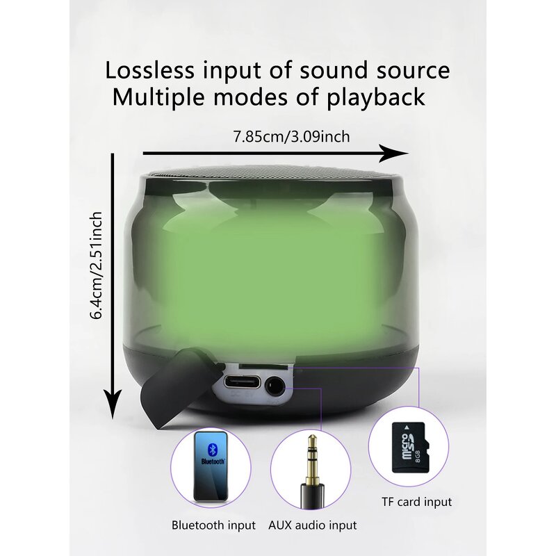 Mini Portable Bluetooth Speaker Supplier - S100 Wireless LED RGB TWS
