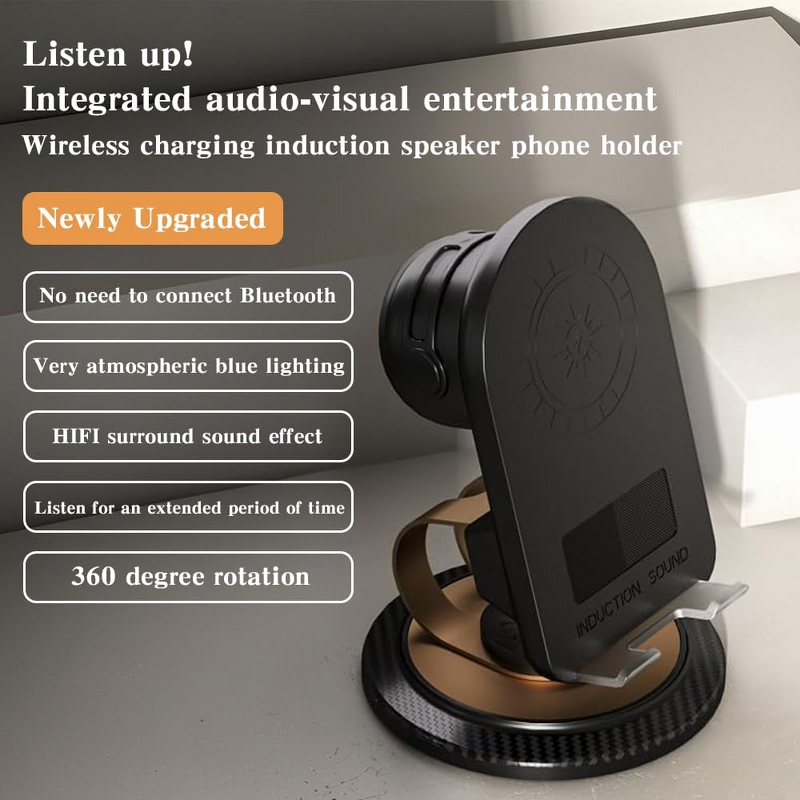 3 in 1 Induction Speaker Supplier - Mobile Holder Multi-function 360