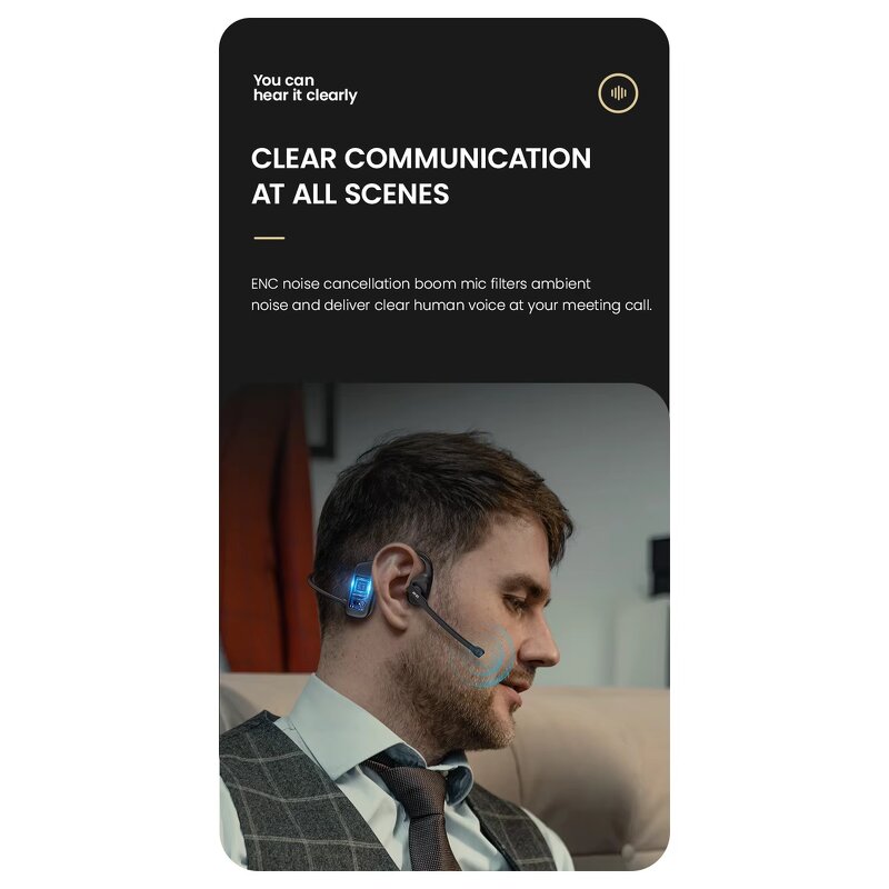 Open Ear Earbuds Manufacturer - X3 BT 5.3 Business Waterproof LED