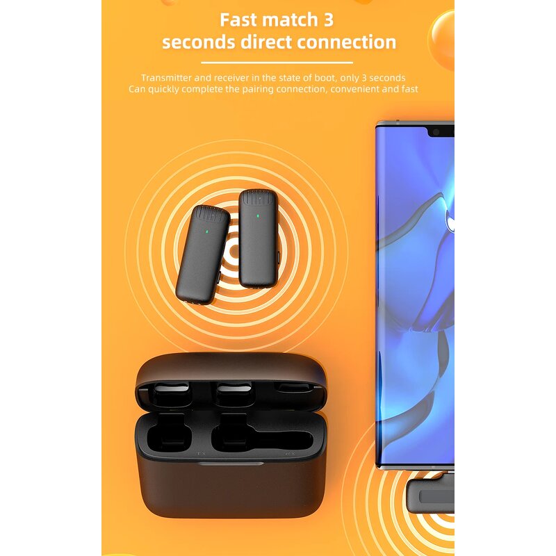 Wireless Lavalier Microphone Supplier - J13 2-in-1 Noise Cancelling