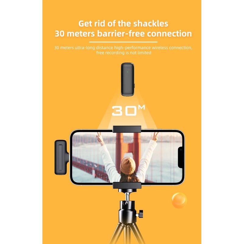 Wireless Lavalier Microphone Supplier - J13 2-in-1 Noise Cancelling