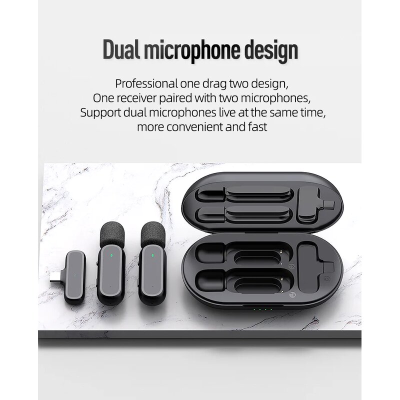 Wireless Lavalier Microphone Manufacturer - Original K61 2.4G Noise