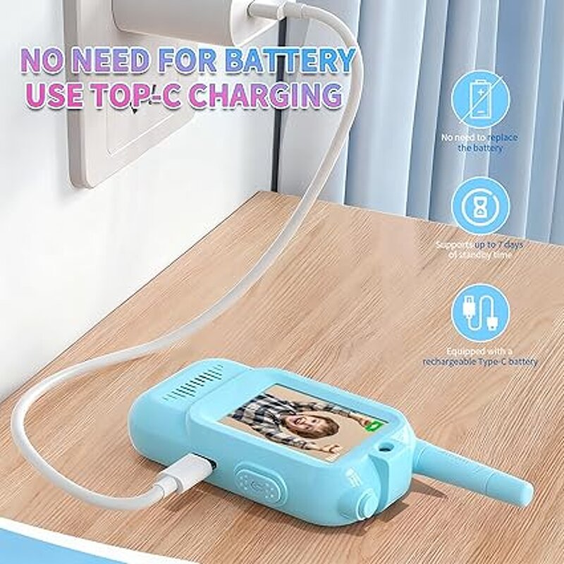 Kids Walkie Talkie Manufacturer - 2 Inch Video Cool Voice Effects Pmr446