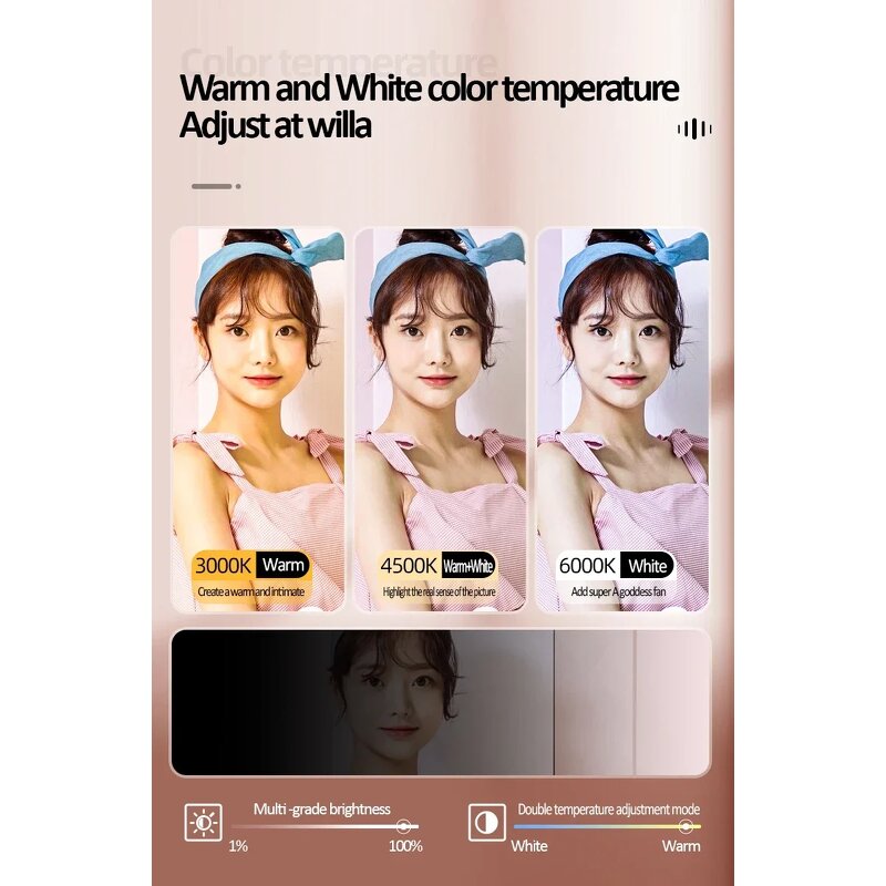 Mini Fill Light Supplier - Xj71 Portable 80LEDs Clip Brightness Angle