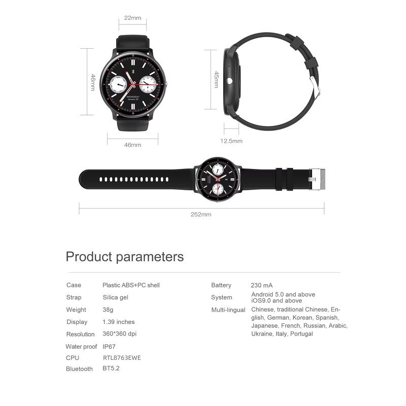 Smart Watch Supplier - Reloj Inteligente ZL02 Waterproof Heart Rate