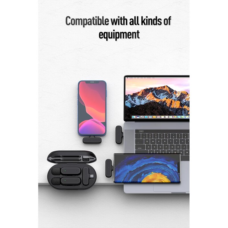 Wireless Lavalier Microphone Manufacturer - Original K61 2.4G Noise